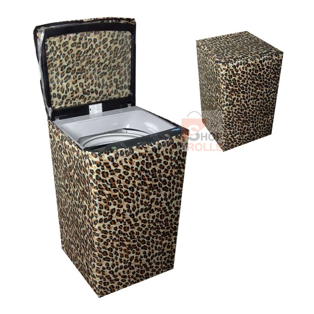 Waterproof Printed Multi Design Washing Machine Cover Home Decor FGT Leopard 6-7 KG 