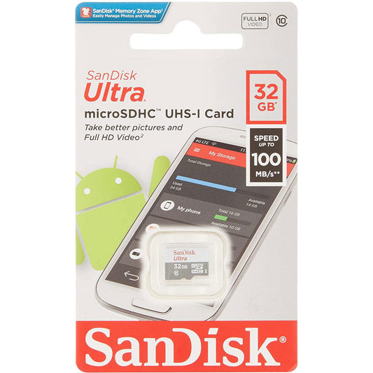 Sandisk Ultra Micro SDHC Memory Card - 32 GB Electronics SDQ 