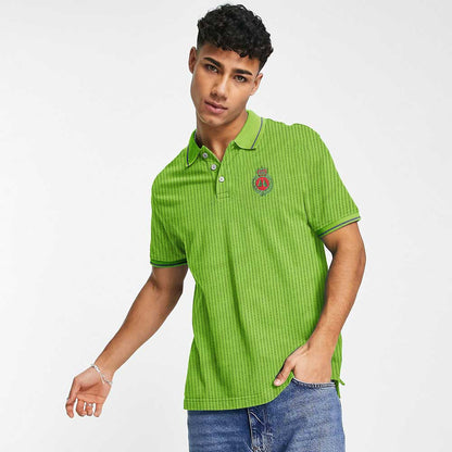 Max 21 Men's Lining Design Logo Embroidered Short Sleeve Polo Shirt Men's Polo Shirt SZK 