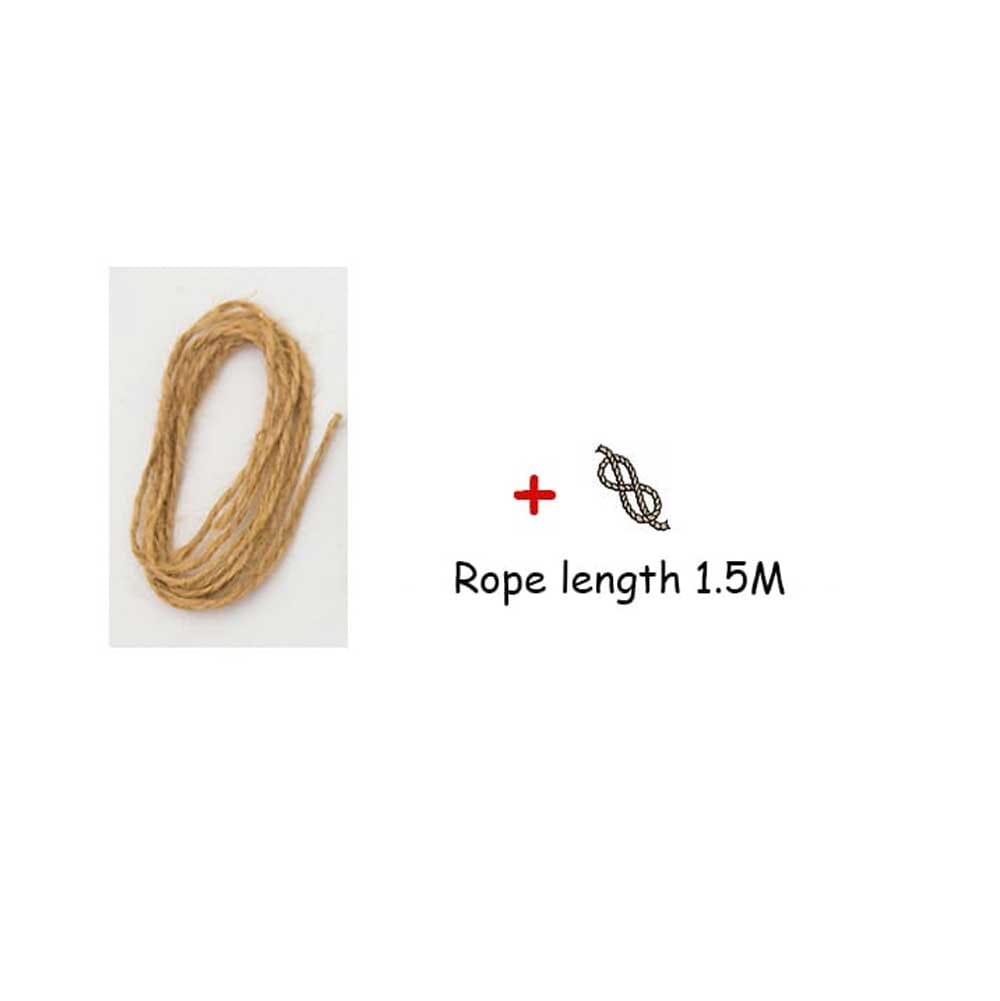 Multi Design Wooden Paper Clips With Hemp Rope - Pack Of 10 Stationary & General Accessories UNU 