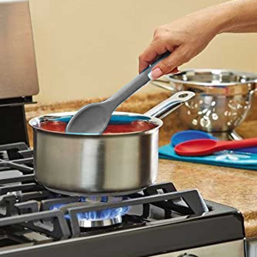 Nonstick Silicone Heat-Resistant Kitchen Spoon Kitchen Accessories ALN 