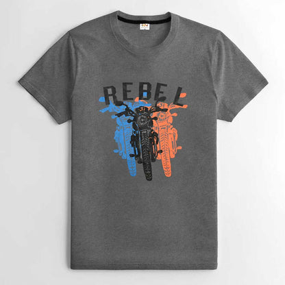 Men's Rebel Printed Short Sleeve Tee Shirt Men's Tee Shirt ASE Graphite S 