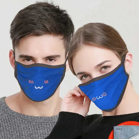 Unisex Anti-Viral Dust Free Anime Emoji Printed Face Mask Face Mask Image 