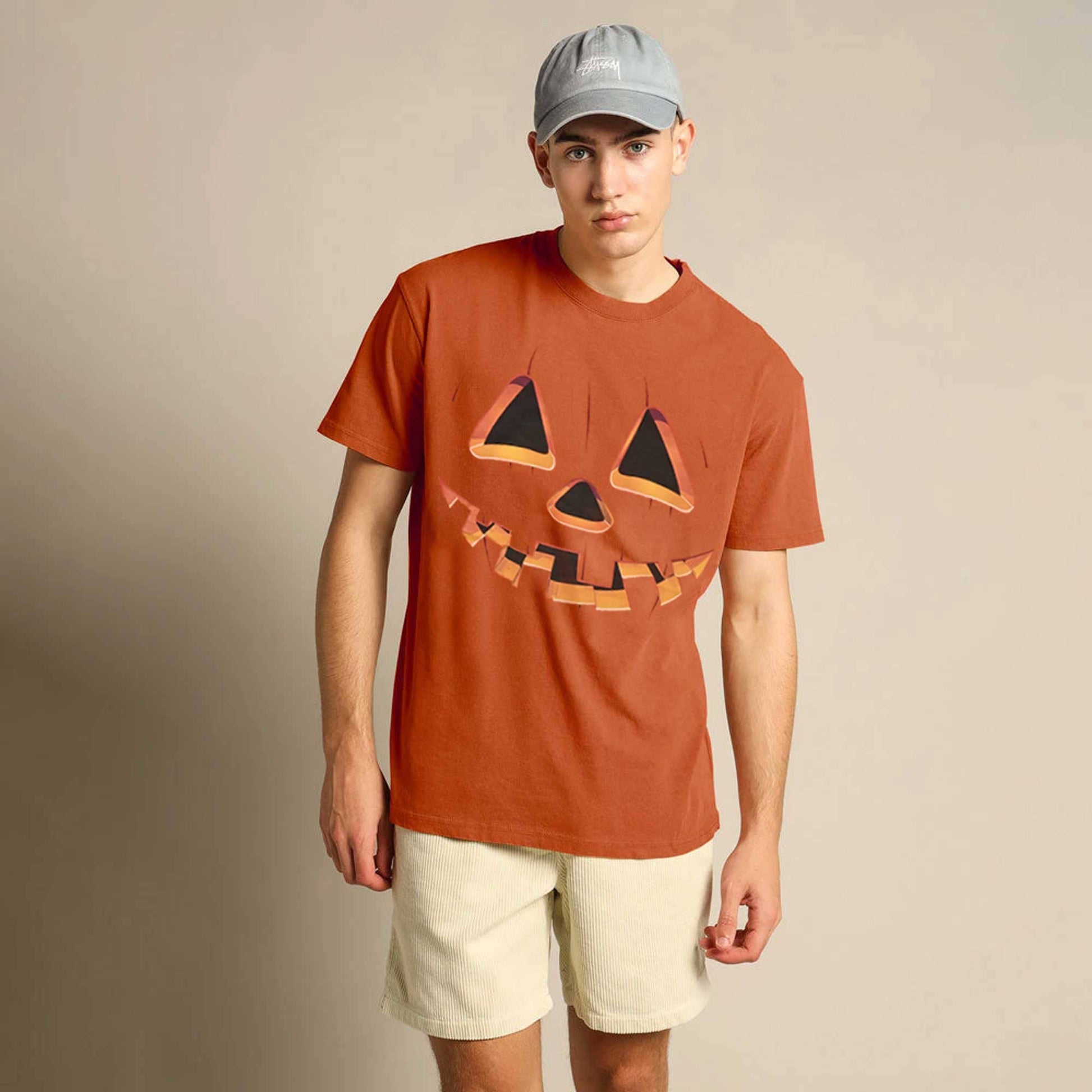 Celebrate Men's Halloween Printed Style Tee Shirt Men's Tee Shirt HAS Apparel Orange S 