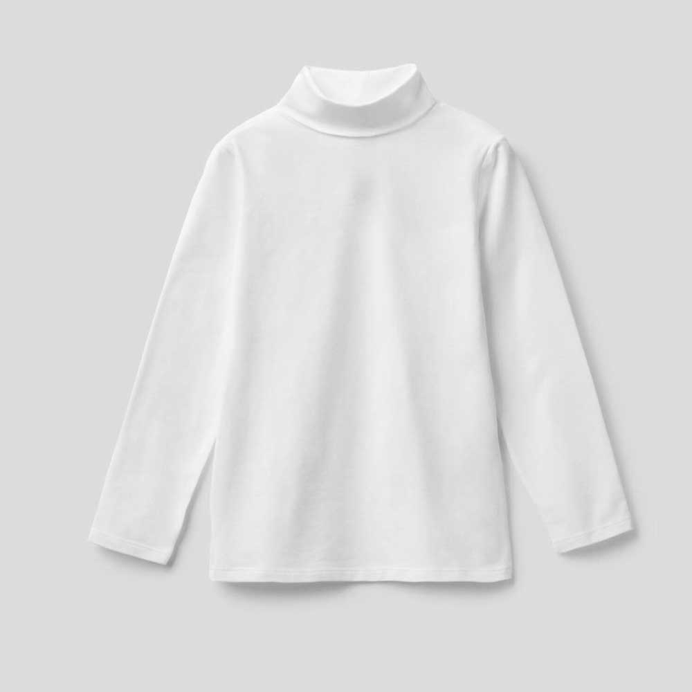 Safina Girl's High Turtle Neck Sweat Shirt Girl's Sweat Shirt Image White 2-3 Years 