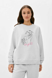 Polo Republica Women's Adriana Grande Printed Fleece Sweatshirt Women's Sweat Shirt Polo Republica 