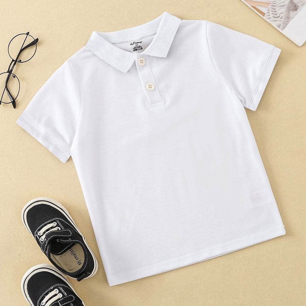 LE Printemps Kid's Rouen Short Sleeve Polo Shirt