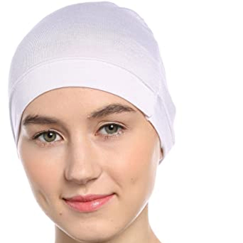 Women's Under Scarf Hijab Cap Women's Accessories De Artistic White 
