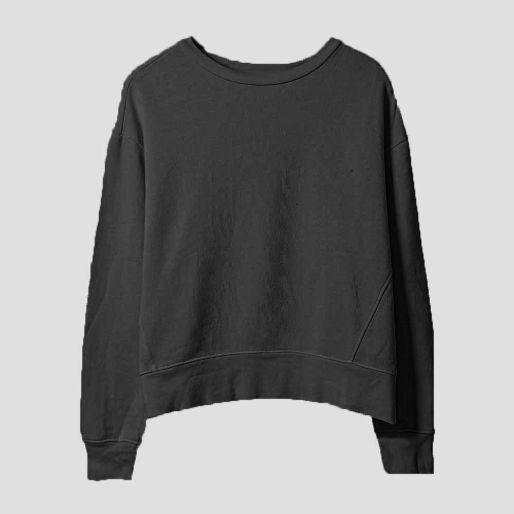 MB Women's Cut Label Oversized Palatial French Terry Sweatshirt Women's Sweat Shirt SRK Smoke Black S 