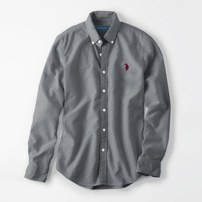 Polo Republica Men's Premium Pony Embroidered Plain Casual Shirt II Men's Casual Shirt Polo Republica Graphite S 