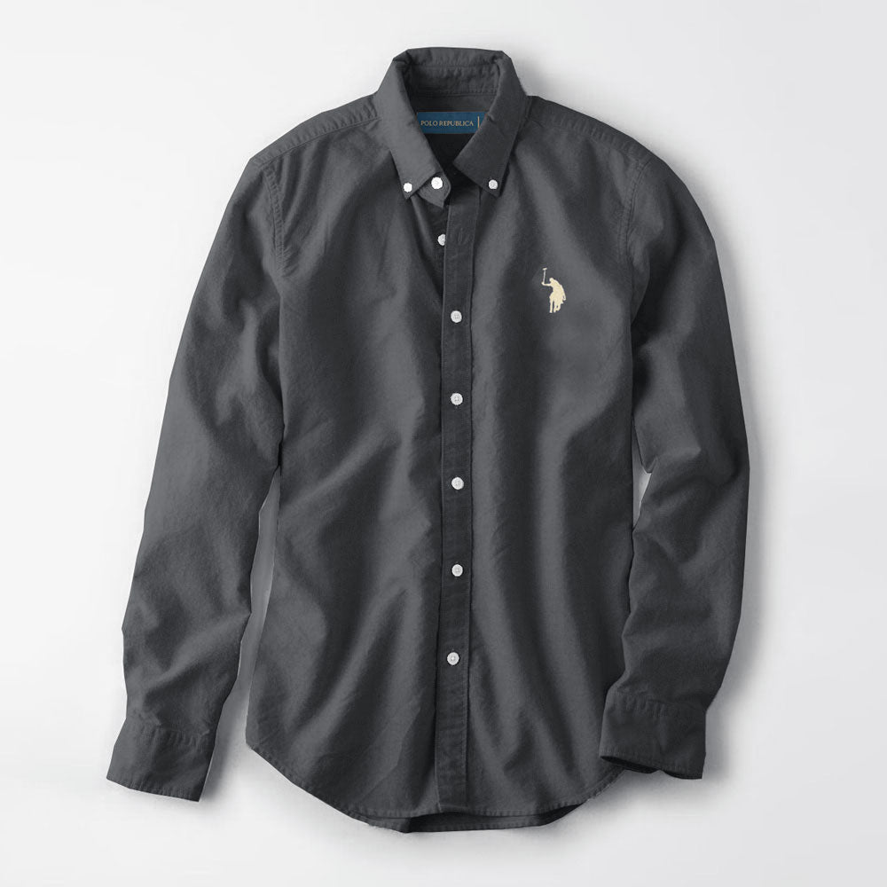 Polo Republica Men's Premium Pony Embroidered Plain Casual Shirt II Men's Casual Shirt Polo Republica 