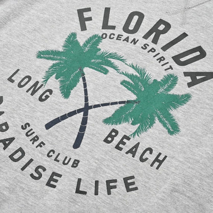 Polo Republica Men's Florida Ocean Printed Fleece Sweat Shirt