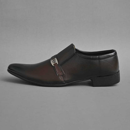 Men's Potsdam Buckle Style Formal Dress Shoes Men's Shoes SNAN Traders Chocolate EUR 39 