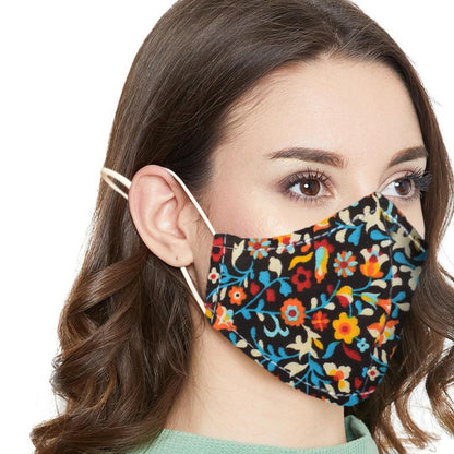 Women's Fashion Anti Viral Double Layered Washable Fabric Face Mask. Certified Ruco Bak AGP Finish Face Mask Image Lilly 