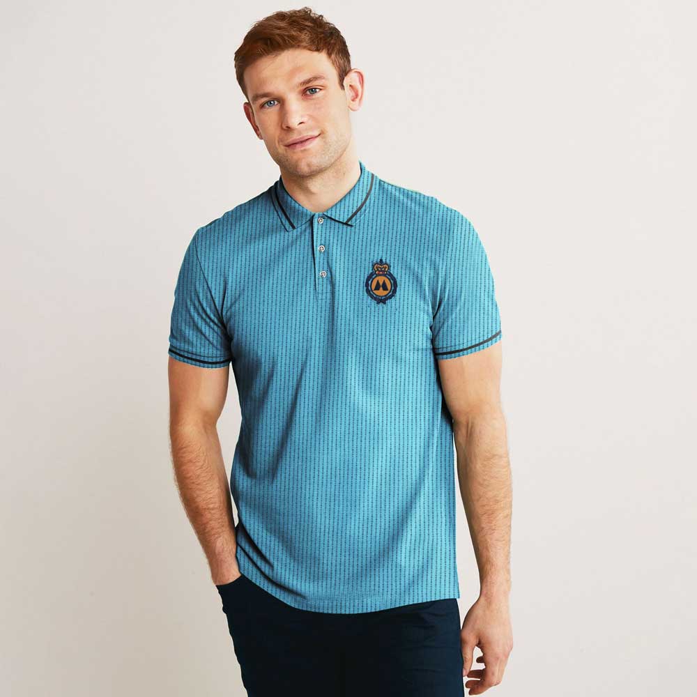 Max 21 Men's Novara Lining Style Embroidered Short Sleeve Polo Shirt Men's Polo Shirt SZK 