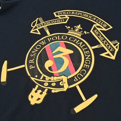 Polo Republica Men's Challenge 3 Badge Printed Crew Neck Tee Shirt Men's Tee Shirt Polo Republica 