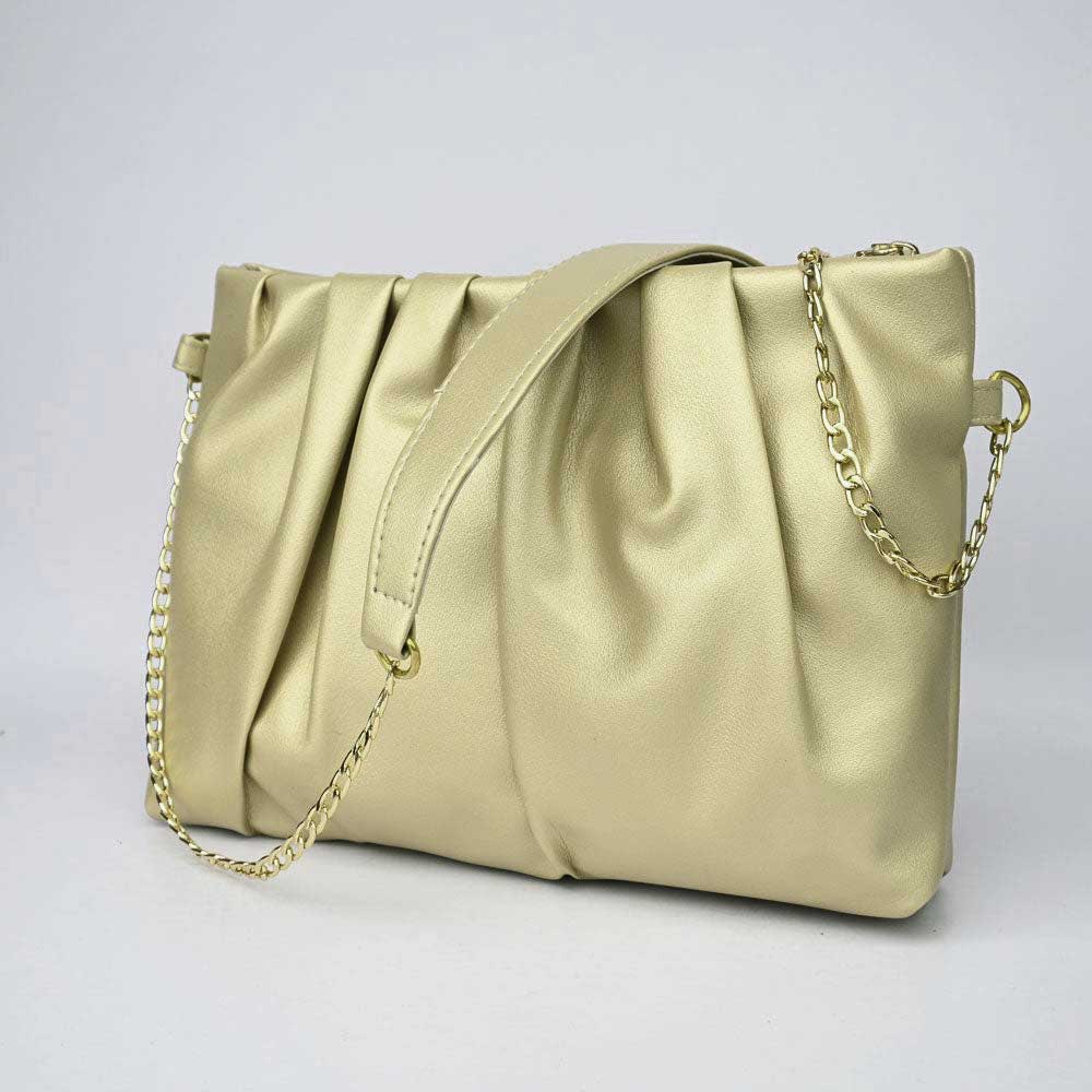 Women's Gustavo Premium Leather Shoulder Bag bag SNAN Traders Beige 