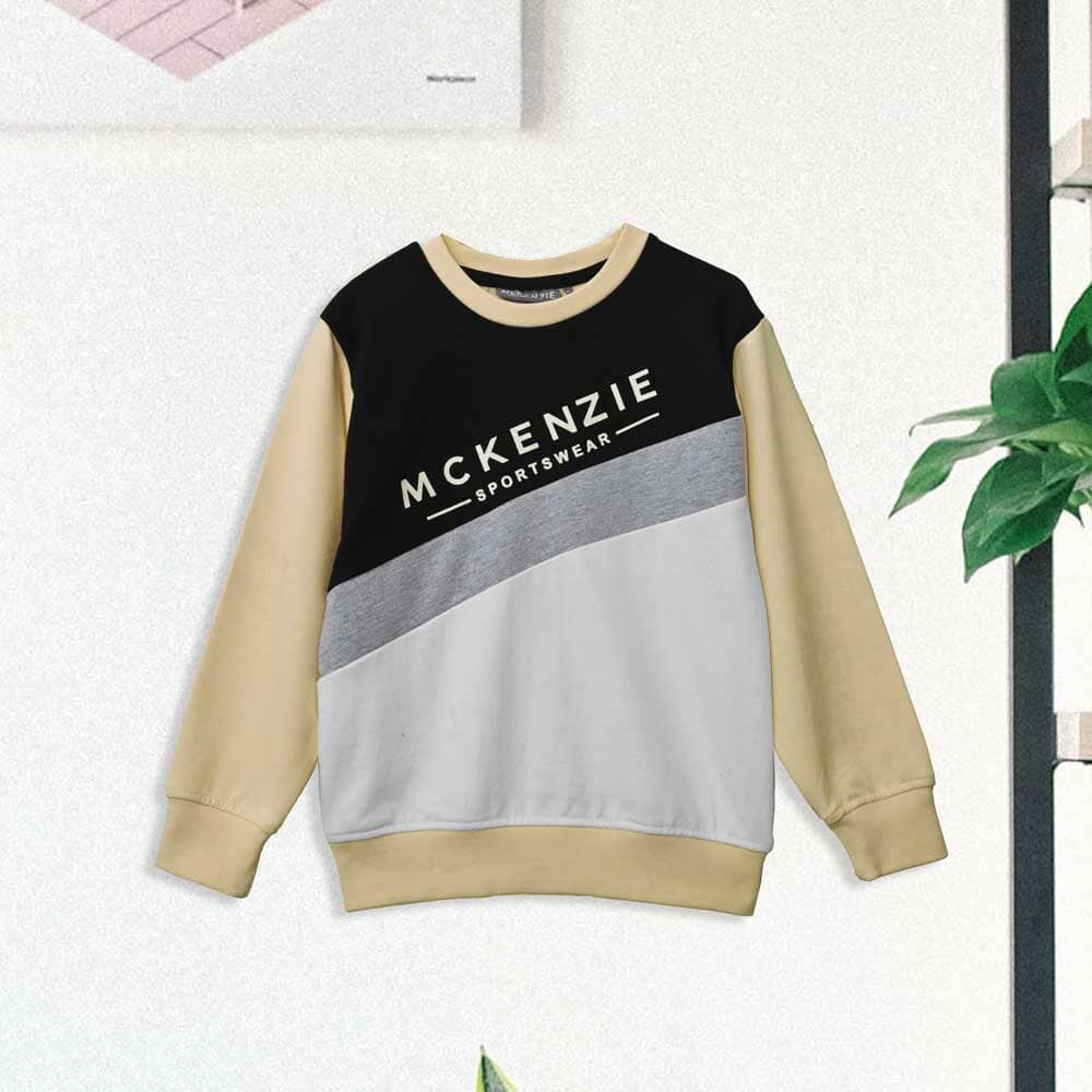Mckenzie Kid's Logo Printed Fleece Sweat Shirt Boy's Sweat Shirt LFS 