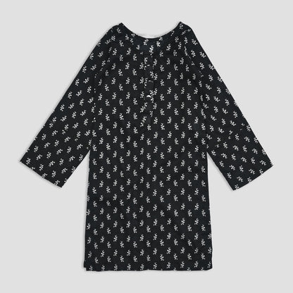 Safina Girls Gobabis Printed Design Shirt Girl's Casual Top Safina Black Tiny 4-5 Years 