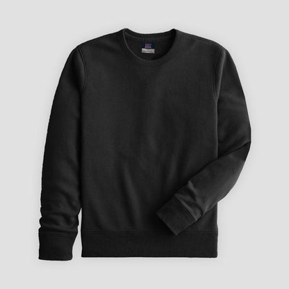 MV Men's Tournai Long Sleeve Fleece Sweat Shirt Men's Sweat Shirt HAS Apparel Black S 