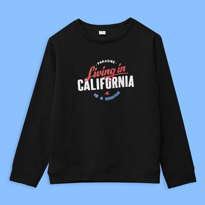 Richman Men's California Printed Fleece Sweat Shirt Men's Sweat Shirt ASE Black S 