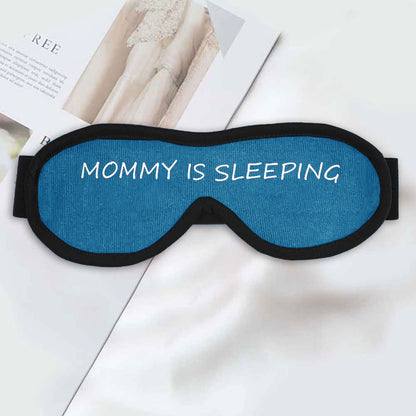 Polo Republica Eye Mask for Sleeping. Made-With-Waste! Eyewear Polo Republica Blue Mommy Is Sleeping 