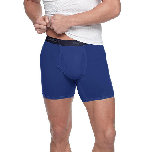 FTL Bozino Breathable Lightweight Micro Mesh Boxer Shorts Men's Underwear Fiza Blue S 