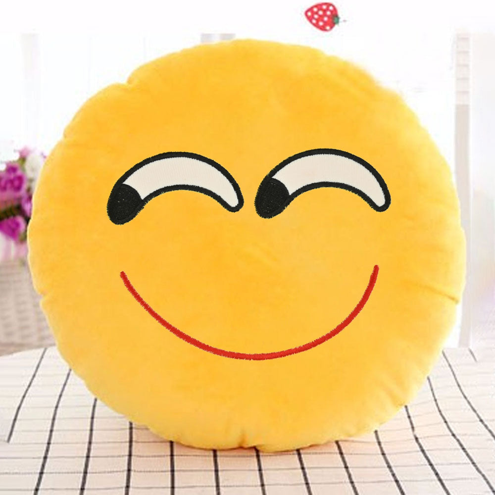Emoji Printed Style Cushion Cover Cushion Cover De Artistic Blush 