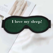 Polo Republica Eye Mask for Sleeping. Made-With-Waste! Eyewear Polo Republica Bottle Green I Love My Sleep 
