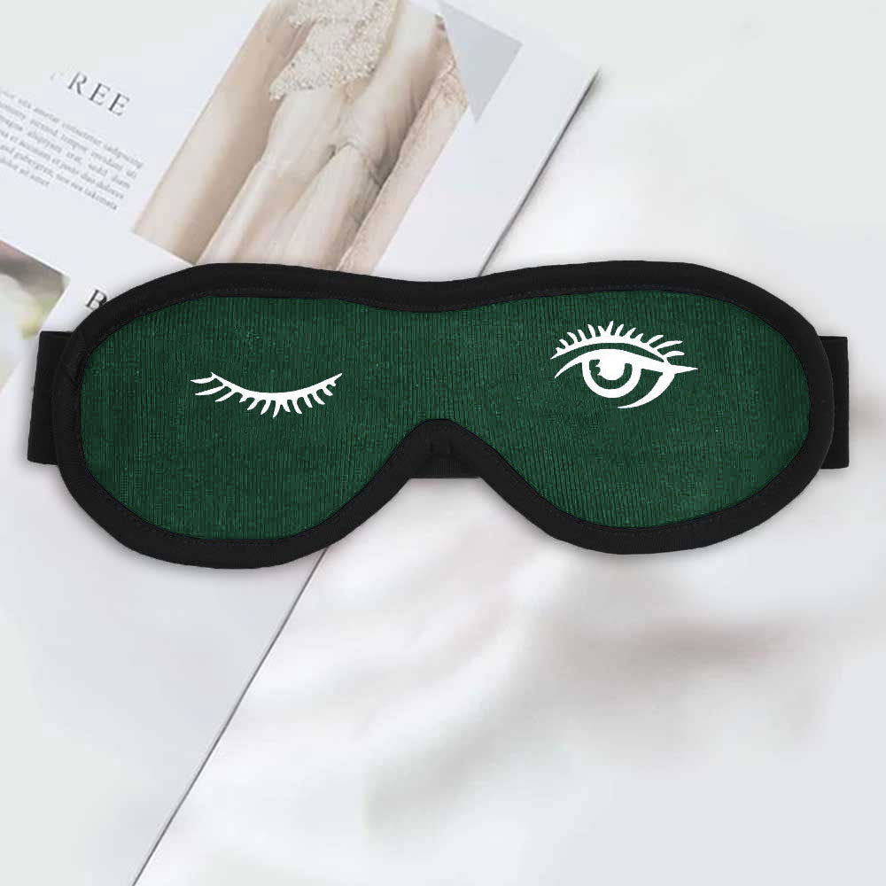 Polo Republica Eye Mask for Sleeping. Made-With-Waste! Eyewear Polo Republica Bottle Green Winkle 