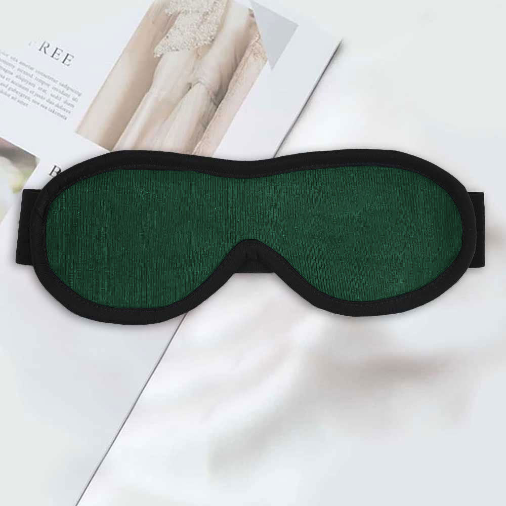 Polo Republica Alesund Solid Eye Mask for Sleeping. Made-With-Waste! Eyewear Polo Republica Bottle Green 