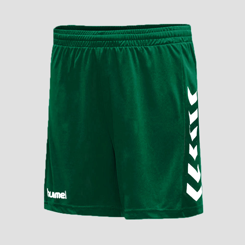 Hummel Men's Bentong Down Arrow Printed Activewear Shorts Men's Shorts HAS Apparel Bottle Green XS 