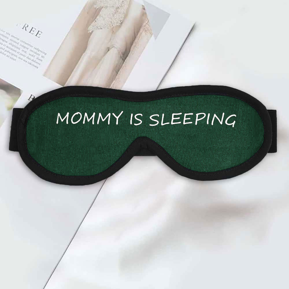 Polo Republica Eye Mask for Sleeping. Made-With-Waste! Eyewear Polo Republica Bottle Green Mommy Is Sleeping 