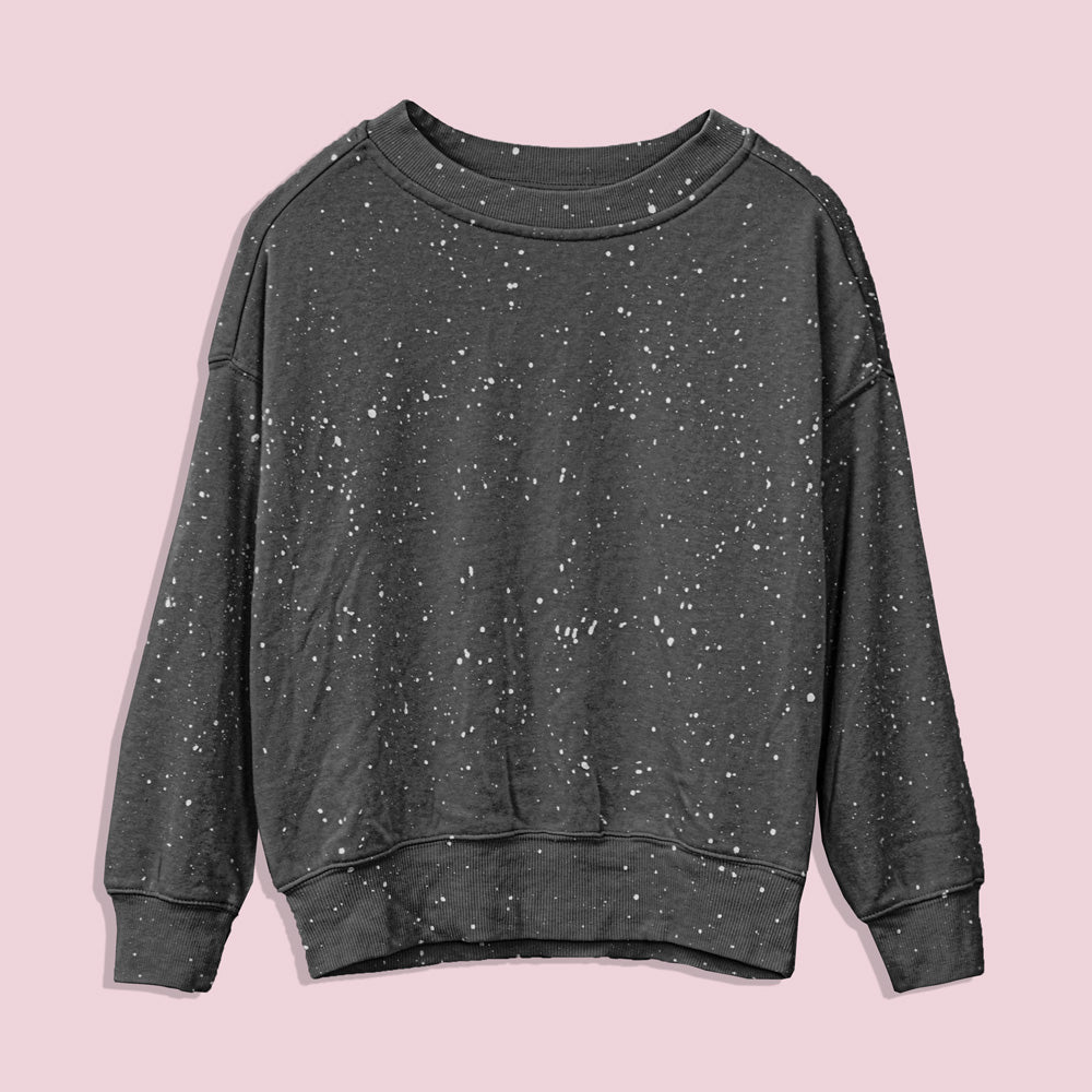 Cut Label Women's Helder Long Sleeve Fleece Sweatshirt Women's Sweat Shirt HAS Apparel Charcoal XS 