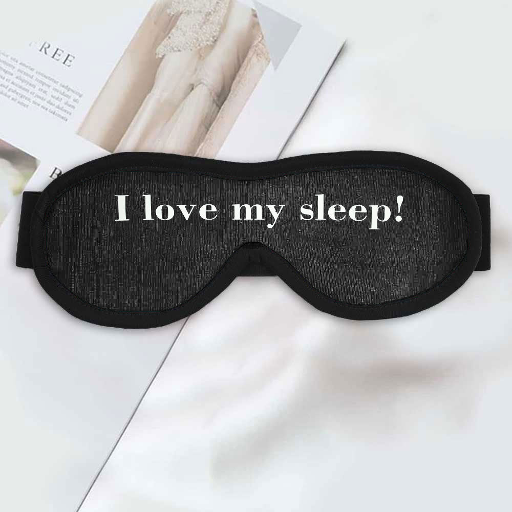 Polo Republica Eye Mask for Sleeping. Made-With-Waste! Eyewear Polo Republica Charcoal I Love My Sleep 