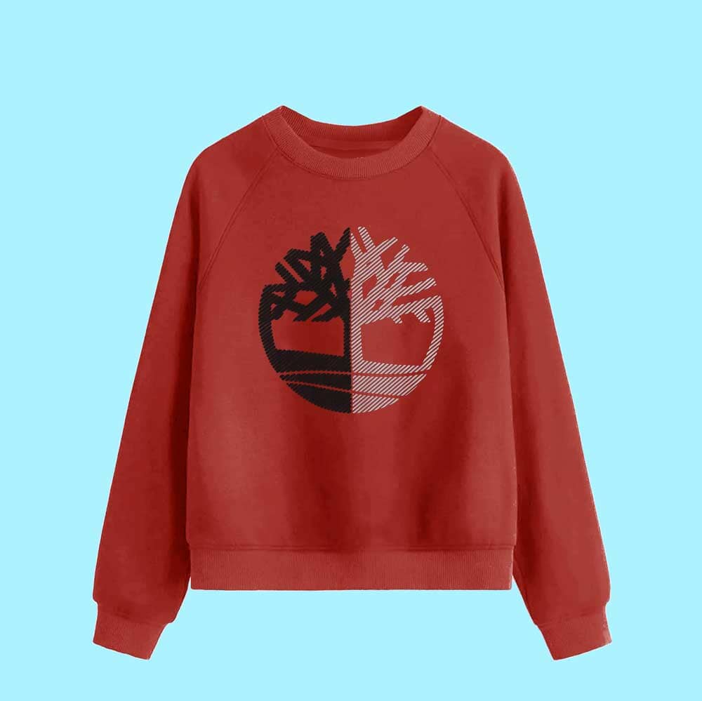 TRD Boy's Tree Printed Raglan Sleeve Fleece Sweatshirt