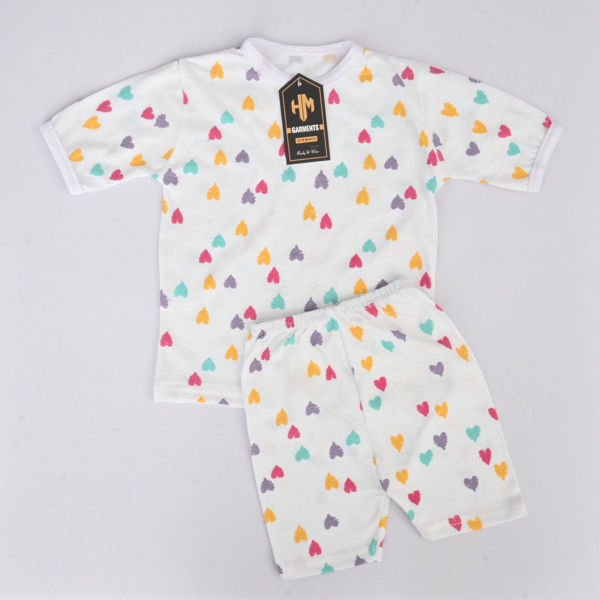 Kid's Aranos Crew Neck Tee and Shorts Set Boy's Suit Set HMG D12 12-18 Months 