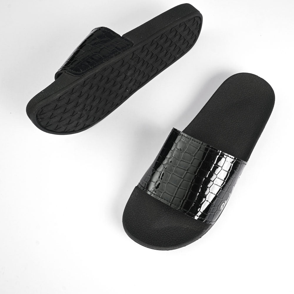 Black Camel Men's Nazaire Texture Style Printed Design Slides Men's Shoes Hamza Traders 