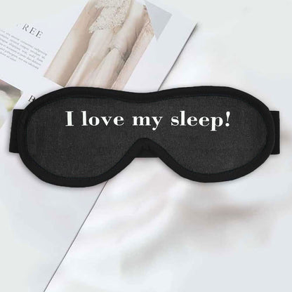 Polo Republica Eye Mask for Sleeping. Made-With-Waste! Eyewear Polo Republica Dark Grey I Love My Sleep 
