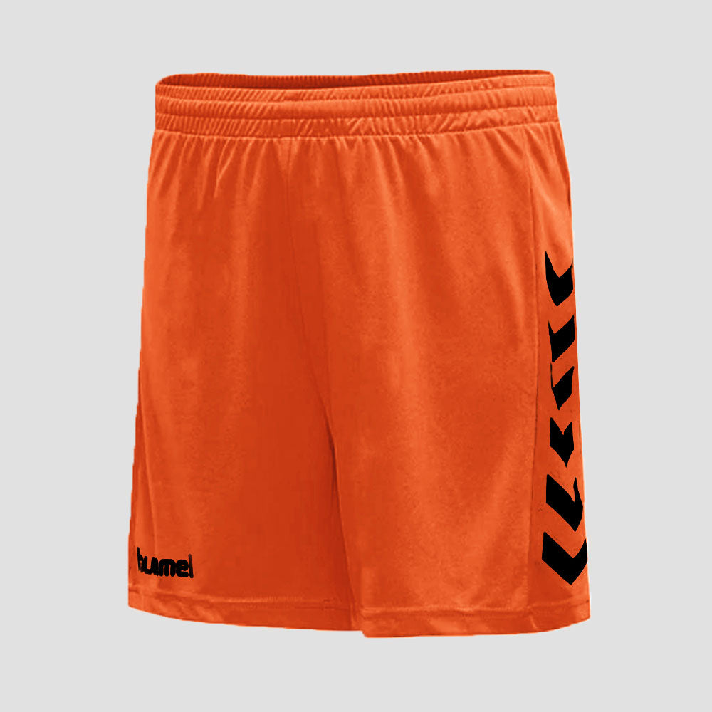 Hummel Men's Bentong Down Arrow Printed Activewear Shorts Men's Shorts HAS Apparel Dark Orange XS 