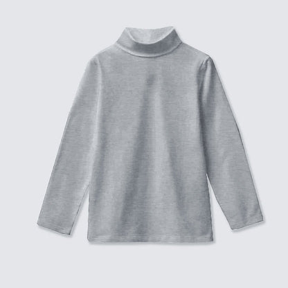 Safina Kid's High Turtle Neck Sweat Shirt Girl's Sweat Shirt Image Grey 2-3 Years 