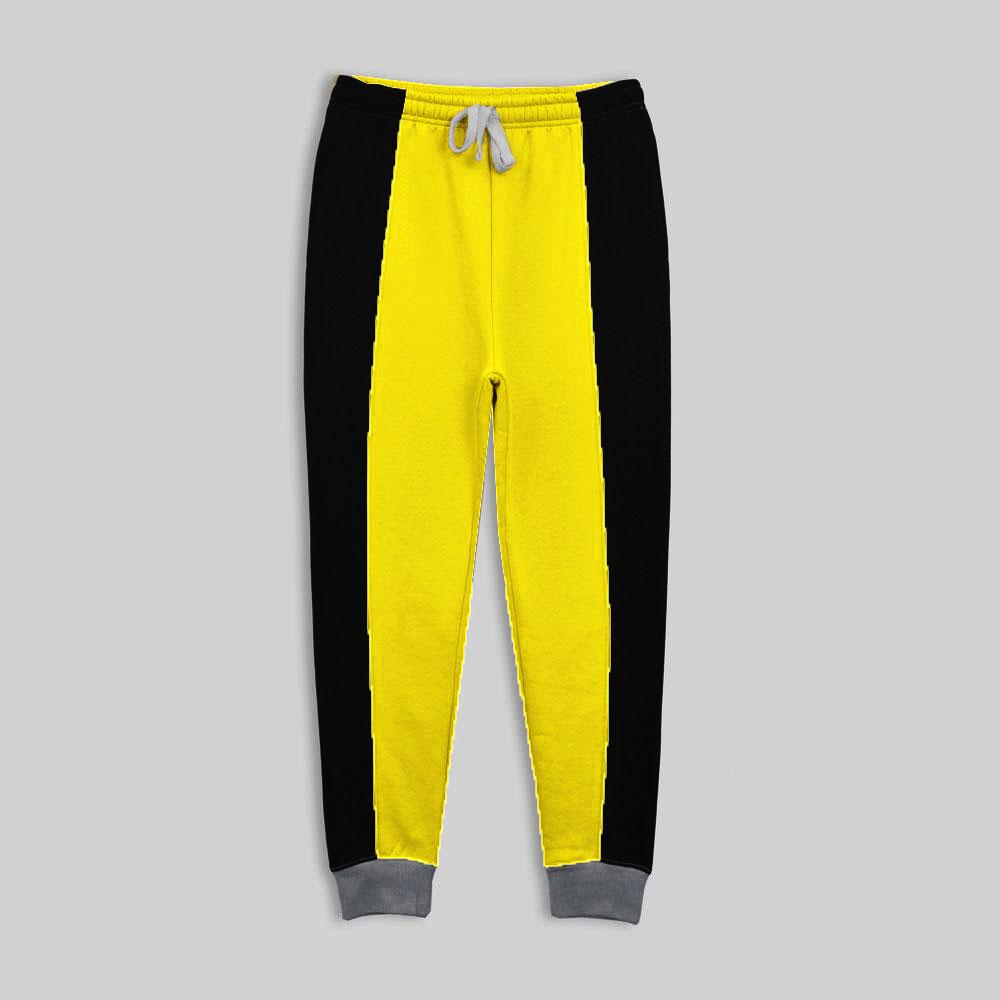 Loops Link Men's Haradok Contrast Strips Fleece Joggers Pants Men's Trousers HAS Apparel Deep Yellow S 