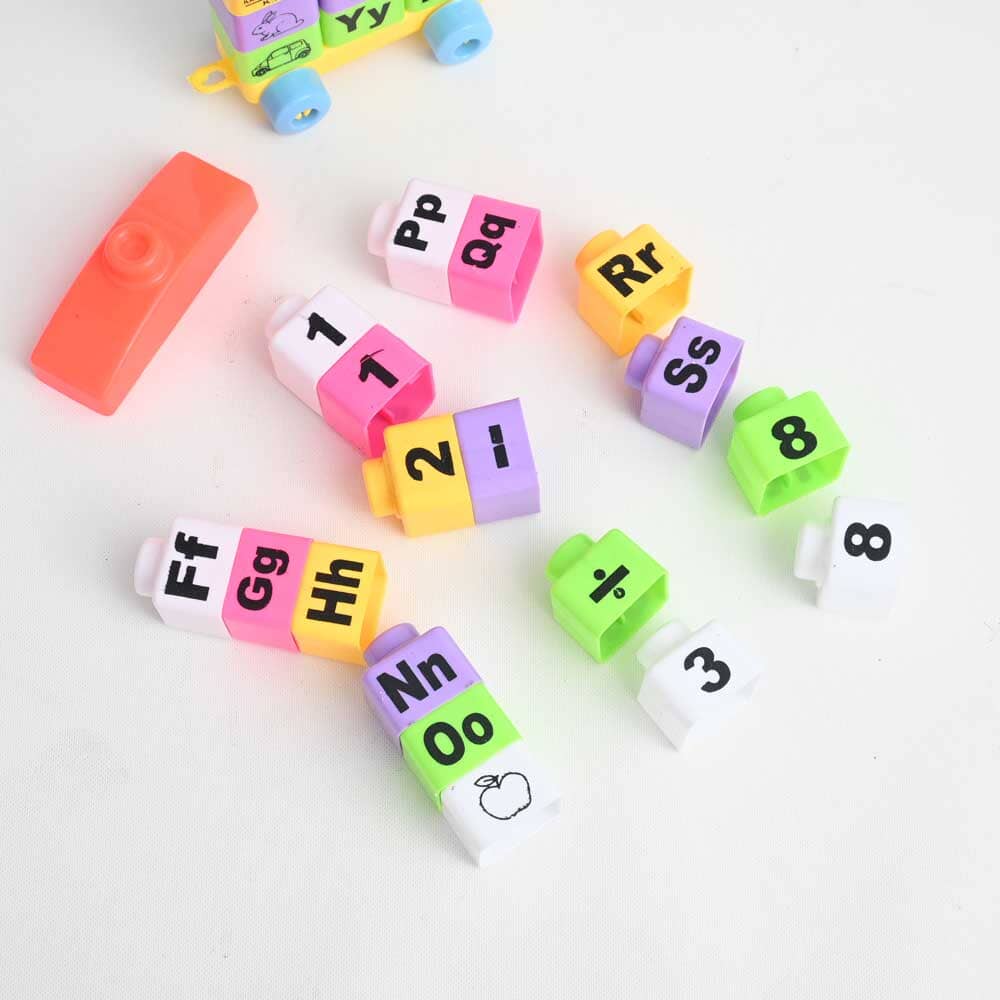Kid's Alphabet & Numeric Building Blocks Toys Toy Credo Cosmetics 