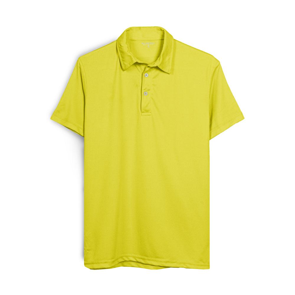 Polo Republica Men's Polyester Mesh Sports Polo Shirt Men's Polo Shirt Polo Republica Yellow XS 