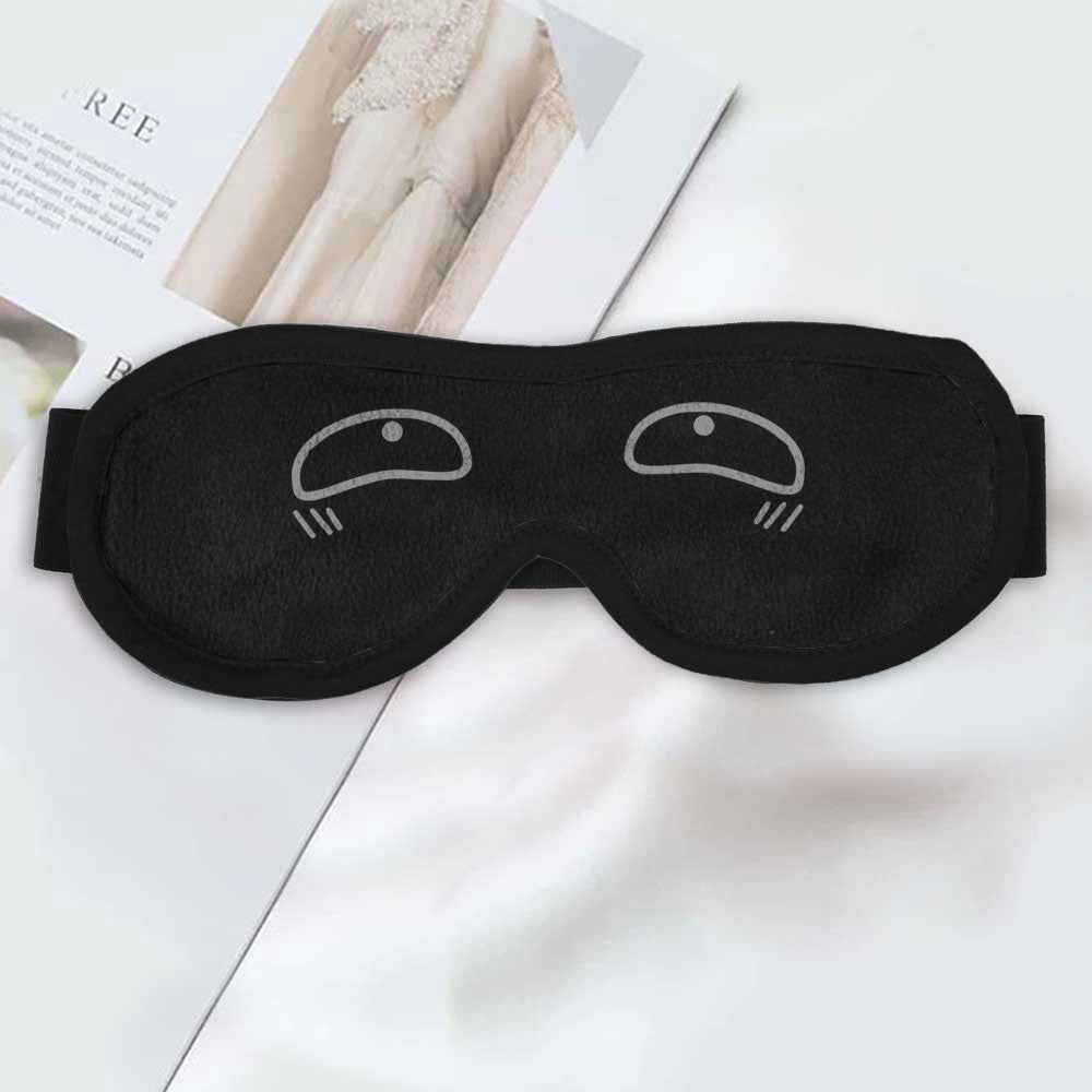 Polo Republica Eye Mask for Sleeping. Made-With-Waste! Eyewear Polo Republica Black Puffy Eyes 