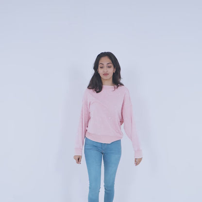 Cut Label Women's Helder Long Sleeve Fleece Sweatshirt