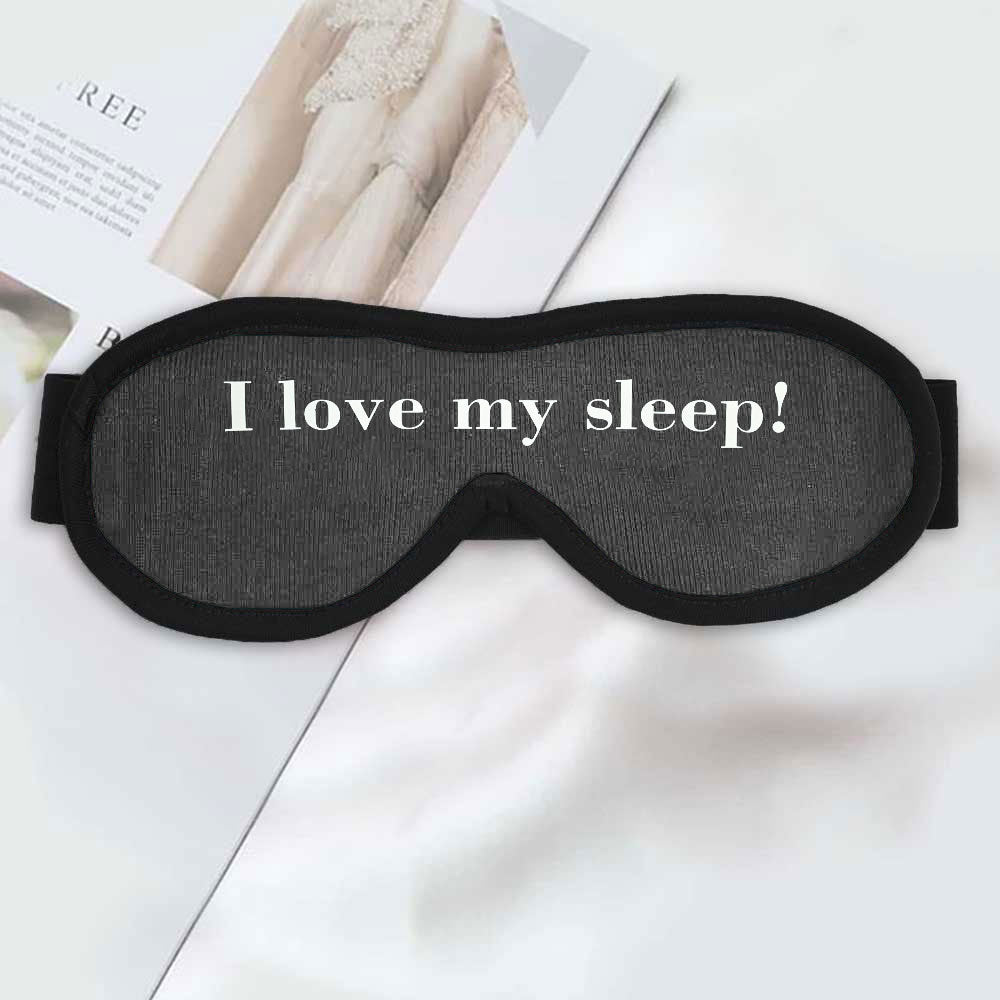 Polo Republica Eye Mask for Sleeping. Made-With-Waste! Eyewear Polo Republica Graphite I Love My Sleep 