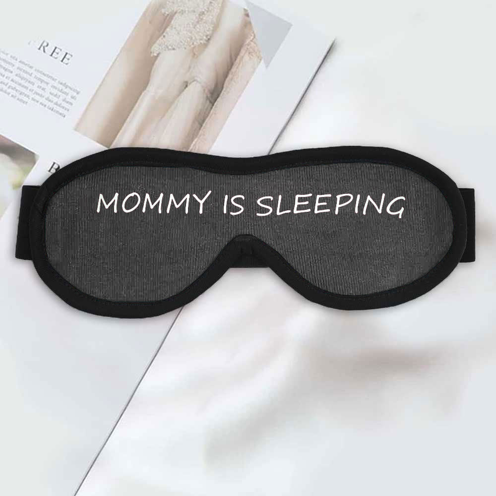 Polo Republica Eye Mask for Sleeping. Made-With-Waste! Eyewear Polo Republica Graphite Mommy Is Sleeping 
