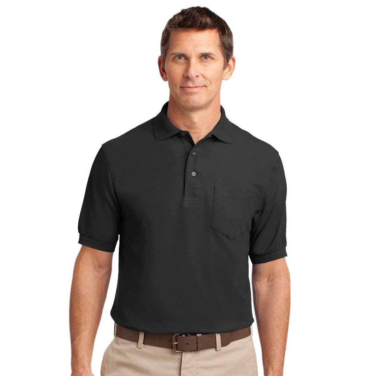 HRCK Apica Short Sleeve Polo Shirt Men's Polo Shirt Image Black S 