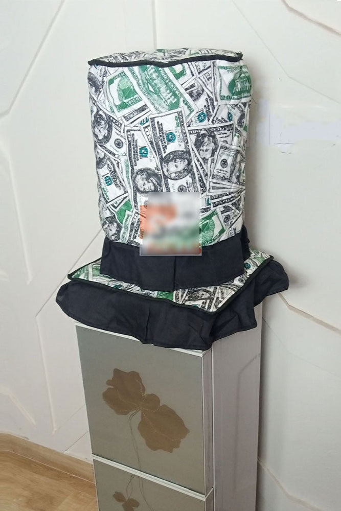 Standard Water Dispenser Cover Set Home Decor FGT White & Green 